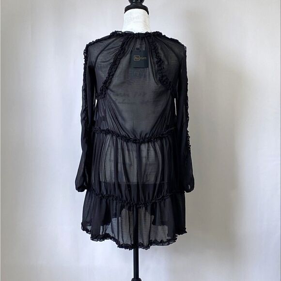 Aurum Chiffon Minidress size 2 - Picture 4 of 11